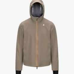 K-WAY Jacko Bonded Jersey - Jackets - Short - Man - Beige Taupe New