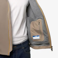 K-WAY Jacko Bonded Jersey - Jackets - Short - Man - Beige Taupe New