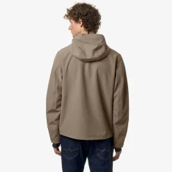 K-WAY Jacko Bonded Jersey - Jackets - Short - Man - Beige Taupe New