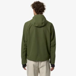 K-WAY Jacko Bonded Jersey - Jackets - Short - Man - Green Cypress Sale