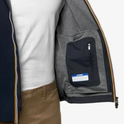 K-WAY Jacko Bonded Jersey - Jackets - Short - Man - Blue Depth New