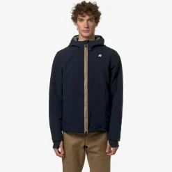 K-WAY Jacko Bonded Jersey - Jackets - Short - Man - Blue Depth New