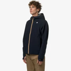 K-WAY Jacko Bonded Jersey - Jackets - Short - Man - Blue Depth New