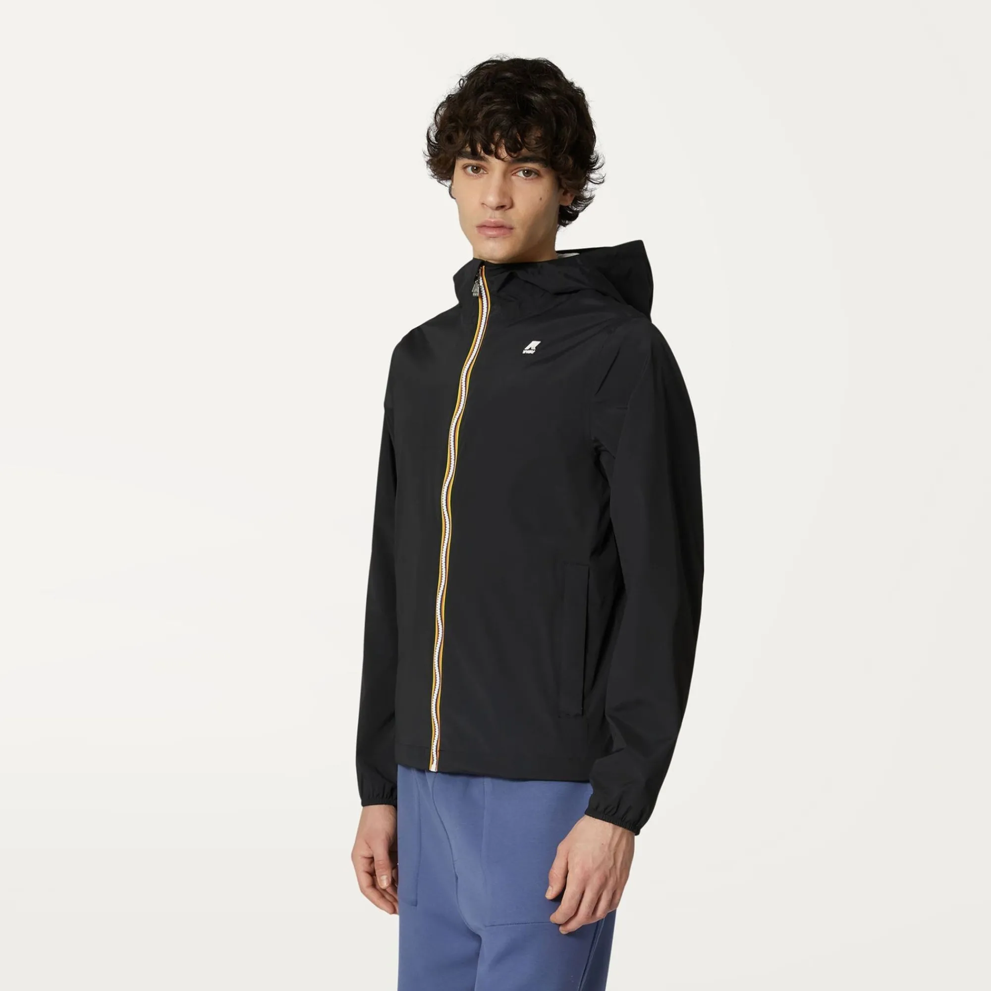 K-WAY Jackstretch Nylon Jersey - Jackets - Short - Man - Black Pure Best