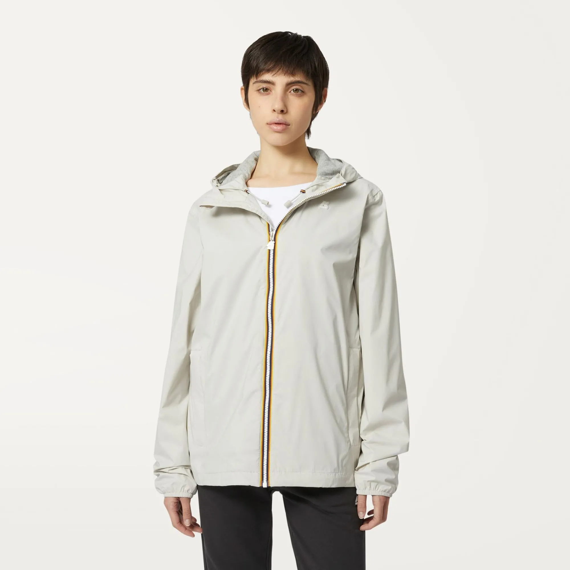 K-WAY Jackstretch Nylon Jersey - Jackets - Short - Man - Beige Lt Hot