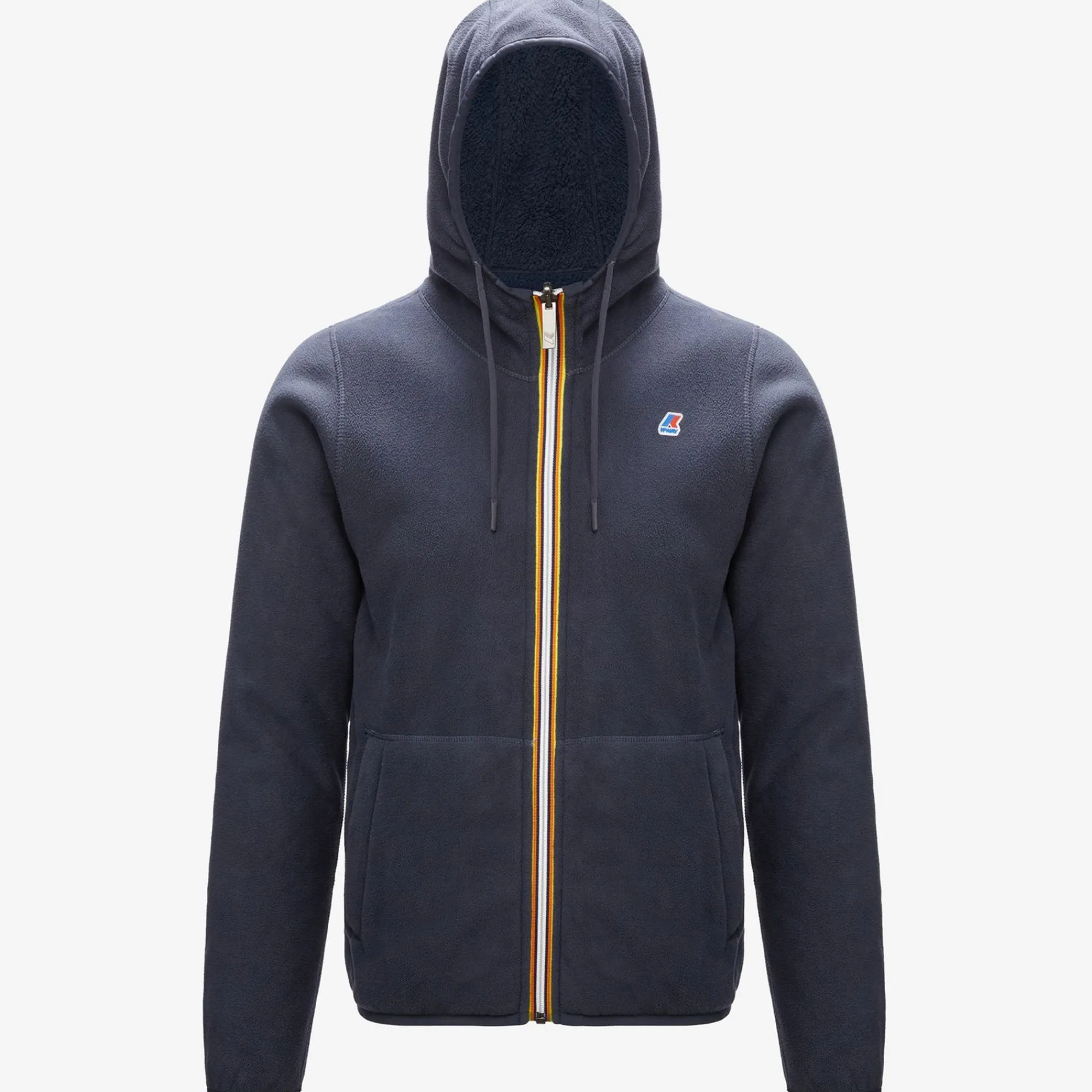 K-WAY Jacques Polar Reversible - Fleece - Jacket - Man - Blue Depth-Blue Ash Outlet
