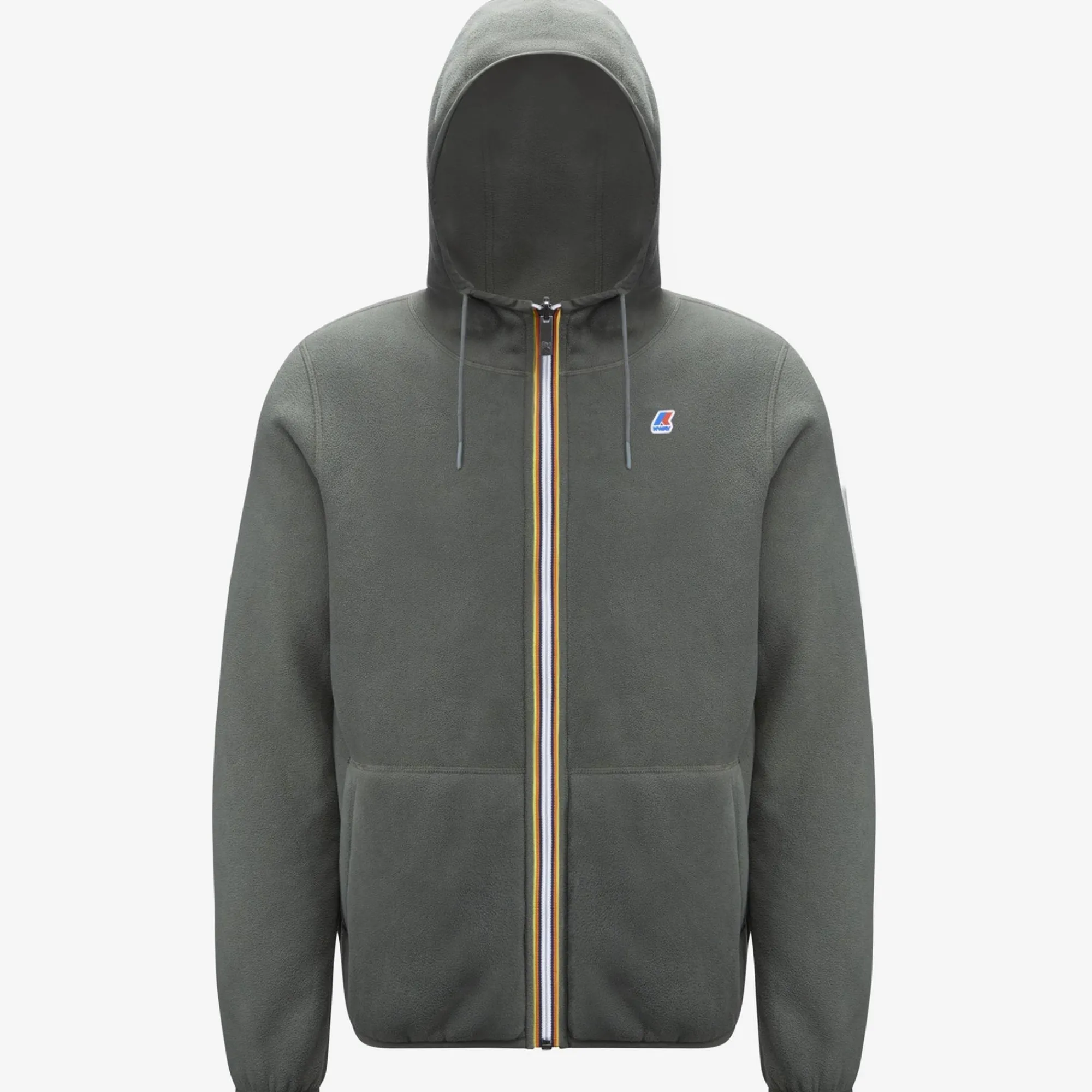 K-WAY Jacques Polar Reversible - Fleece - Jacket - Man - Green Blackish-Blue Depth Best