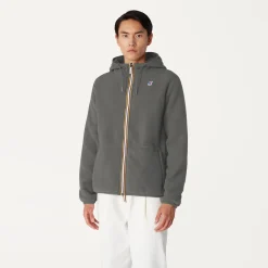 K-WAY Jacques Polar Reversible - Fleece - Jacket - Man - Green Blackish-Blue Depth Best