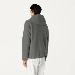 K-WAY Jacques Polar Reversible - Fleece - Jacket - Man - Green Blackish-Blue Depth Best