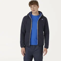 K-WAY Jacques Polar Reversible - Fleece - Jacket - Man - Blue Depth-Blue Ash Best Sale