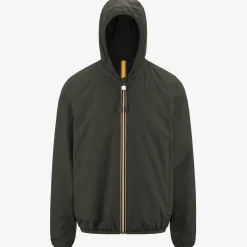 K-WAY Jacques Reversible Ripstop - Jackets - Short - Man - Green Blk-Black Pure Flash Sale