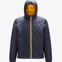 K-WAY Jacques Thermo Plus.2 Reversible - Jackets - Short - Man - Blue Depth-Yellow Solar Sale