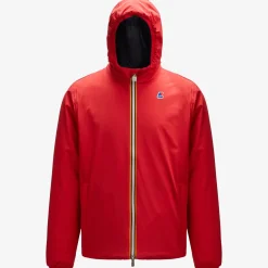 K-WAY Jacques Warm Reversible - Jackets - Short - Man - Red-Blue Depth Hot