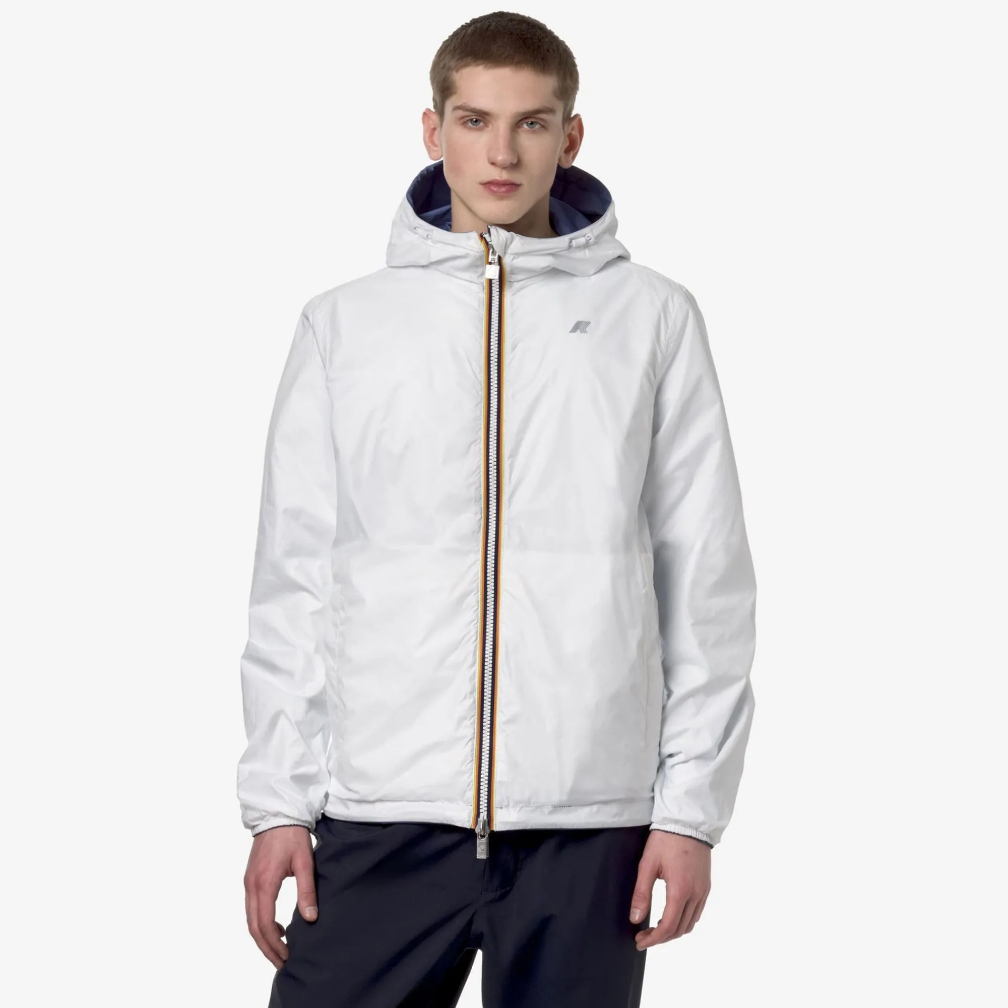 K-WAY Jake Plus.2 Reversible - Jackets - Short - Man - Blue Fiord New