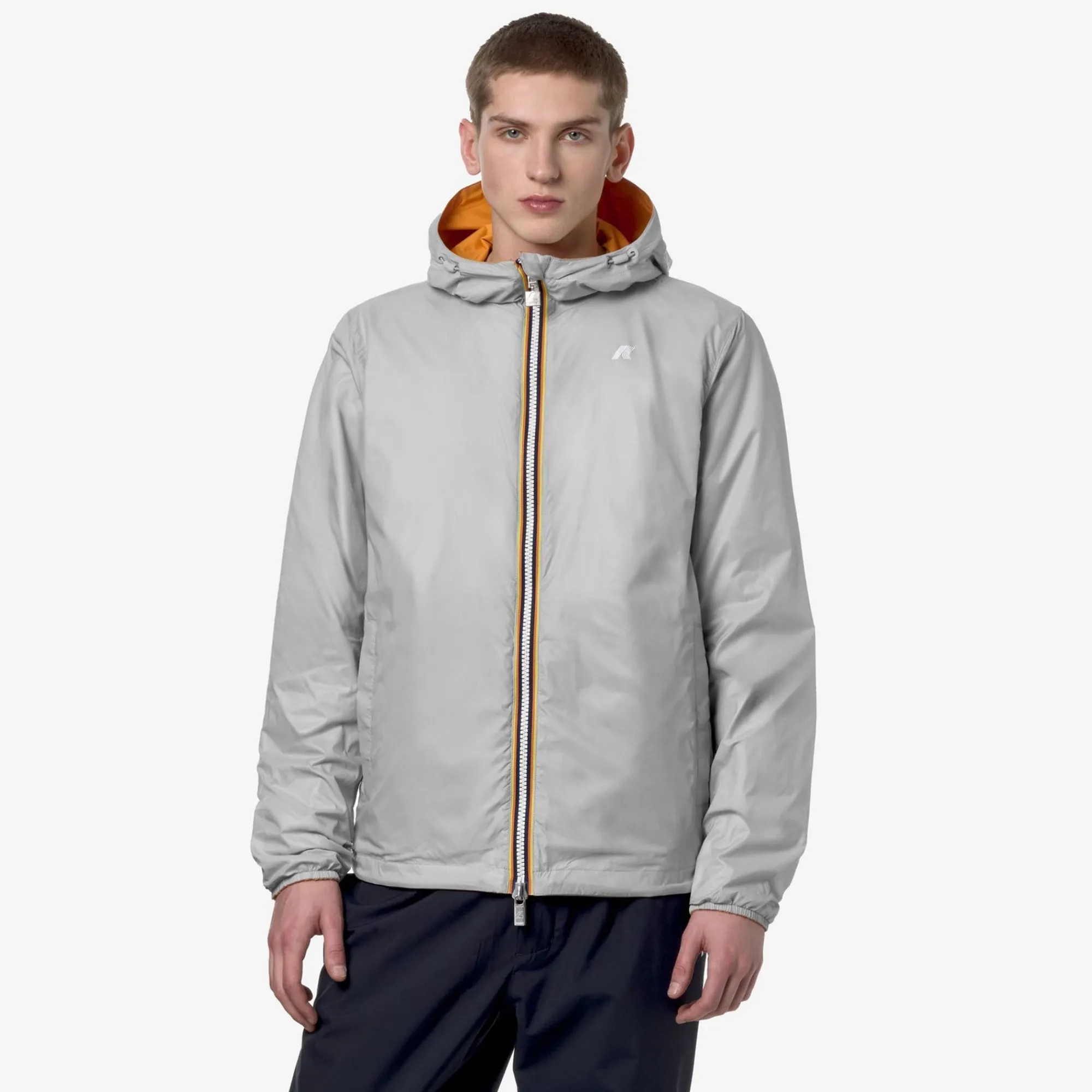 K-WAY Jake Plus.2 Reversible - Jackets - Short - Man - Orange Md-Beige Lt Store