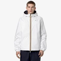 K-WAY Jake Plus.2 Reversible - Jackets - Short - Man - White-Blue Depth Best