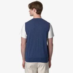 K-WAY Jean Cotton Ps - Knitwear - Vest - Man - Blue Indigo Online