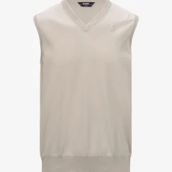 K-WAY Jean Cotton Ps - Knitwear - Vest - Man - Beige Lt Sale