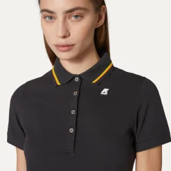 K-WAY Jeannine - Polo Shirts - Polo - Woman - Black Pure Clearance