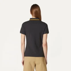 K-WAY Jeannine - Polo Shirts - Polo - Woman - Black Pure Clearance