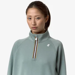 K-WAY Jeune Light Spacer - Fleece - Jumper - Woman - Green Mold Shop