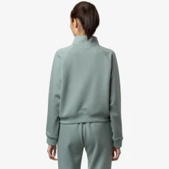 K-WAY Jeune Light Spacer - Fleece - Jumper - Woman - Green Mold Shop