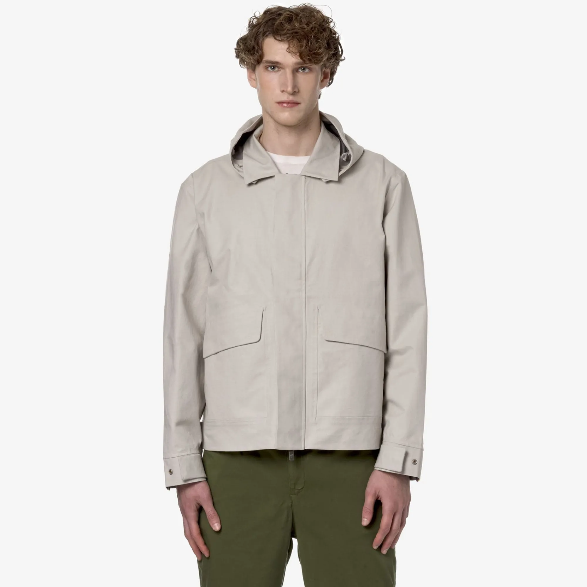 K-WAY Kaya Linen Blend 2L - Jackets - Short - Man - Beige Lt-Silver Sale