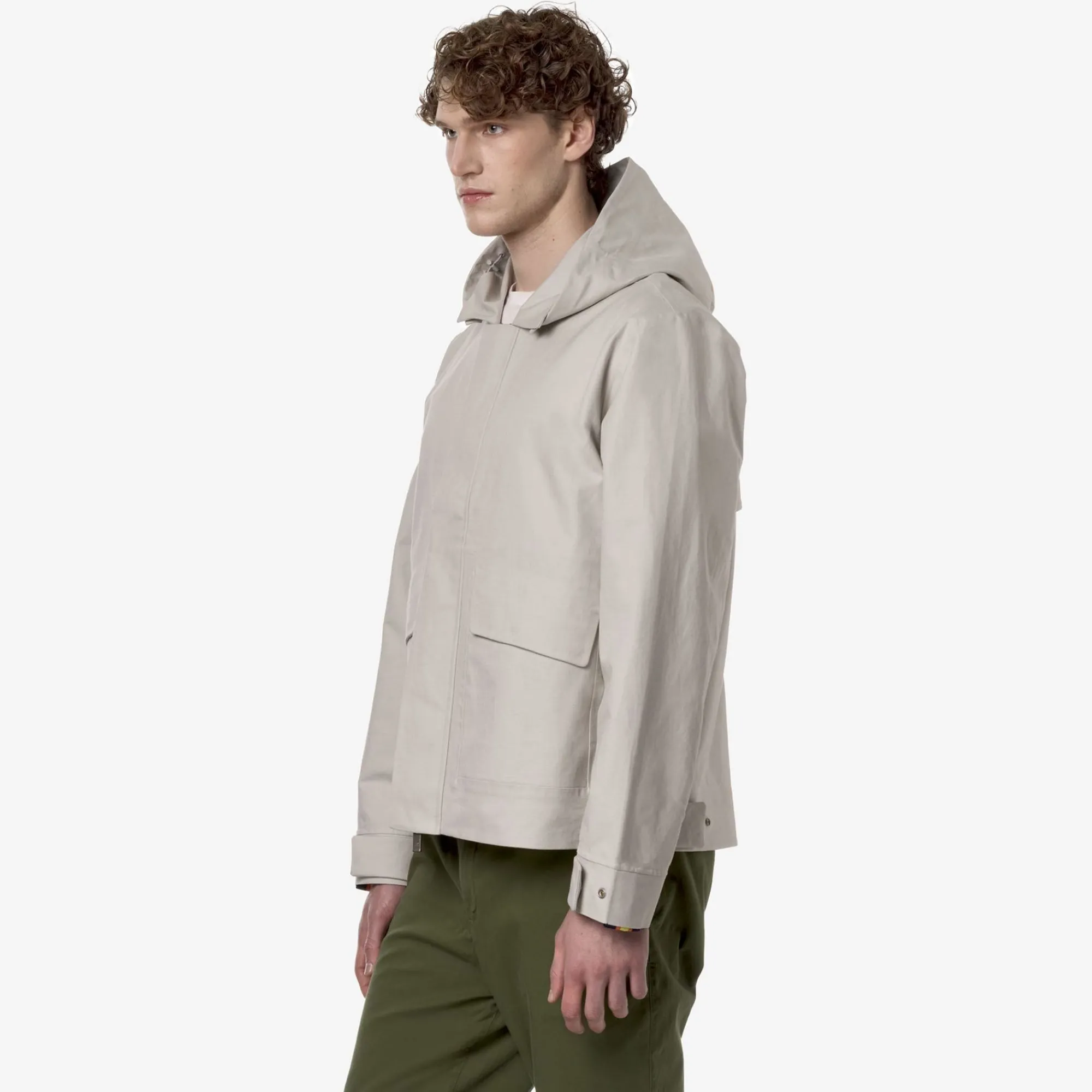 K-WAY Kaya Linen Blend 2L - Jackets - Short - Man - Beige Lt-Silver Sale