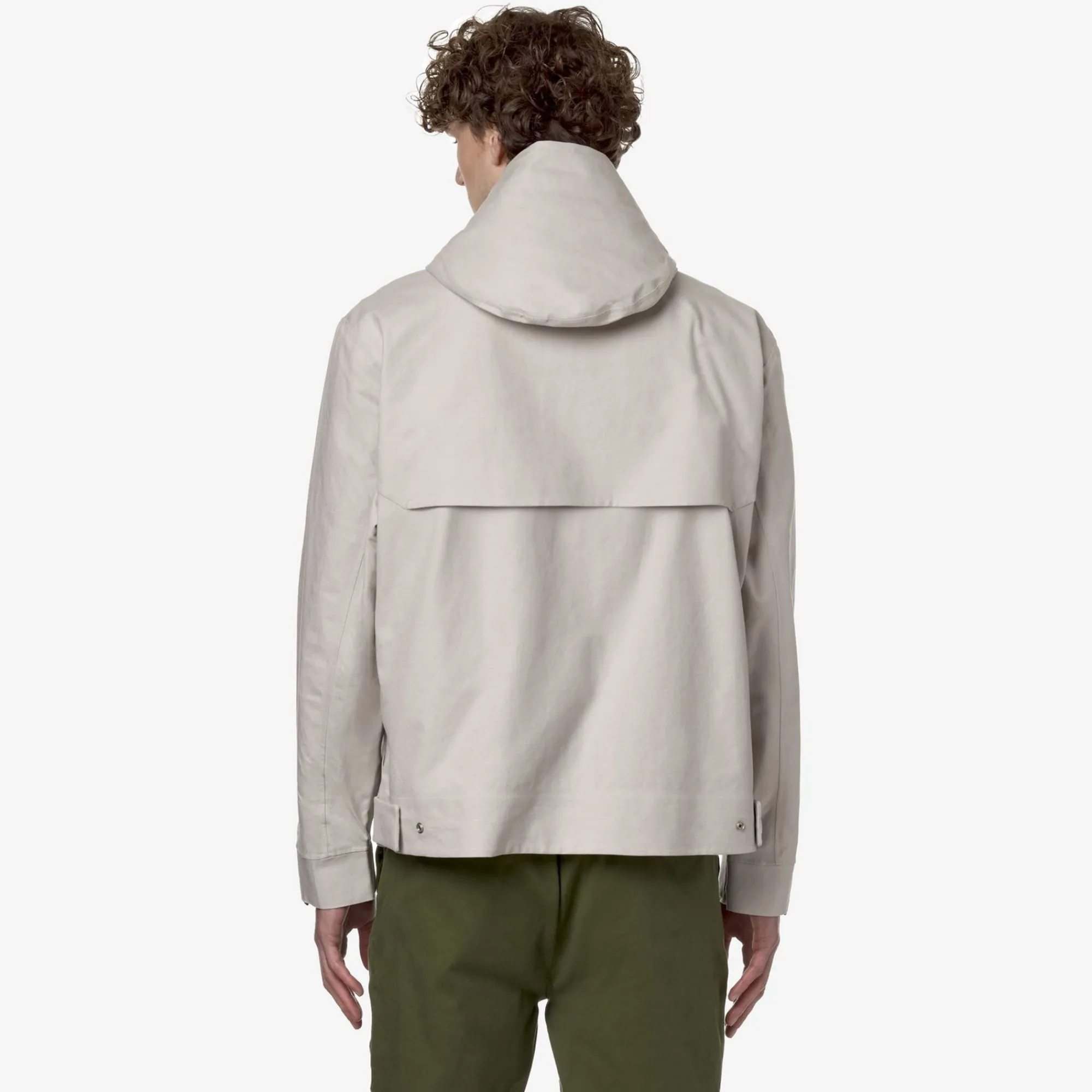 K-WAY Kaya Linen Blend 2L - Jackets - Short - Man - Beige Lt-Silver Sale