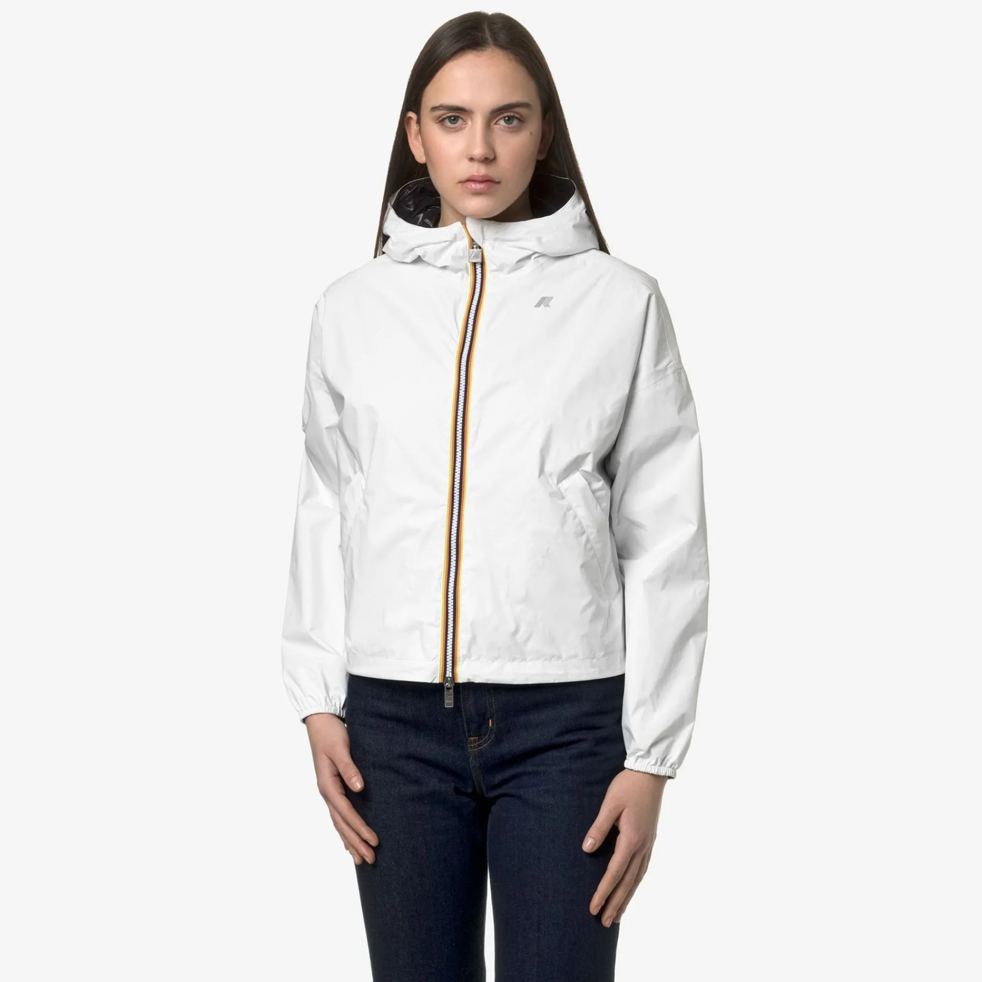 K-WAY Laurette Plus.2 Reversible - Jackets - Short - Woman - White-Black Flash Sale