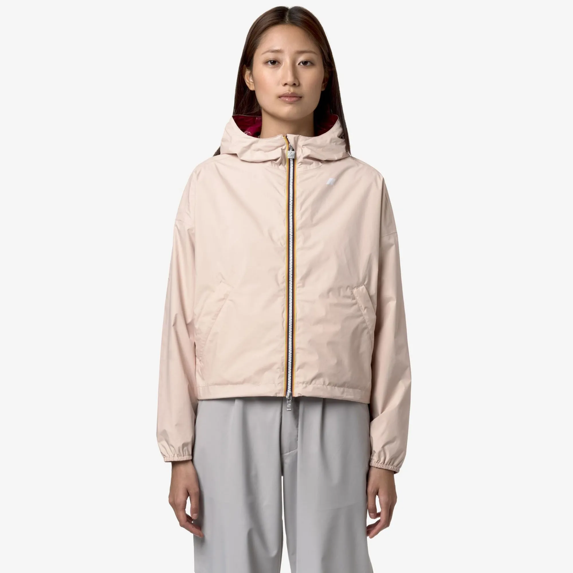 K-WAY Laurette Plus.2 Reversible - Jackets - Short - Woman - Pink Gardenia-Red Dk Online