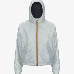 K-WAY Laurette Plus.2 Reversible - Jackets - Short - Woman - Blue D-Grey S Outlet