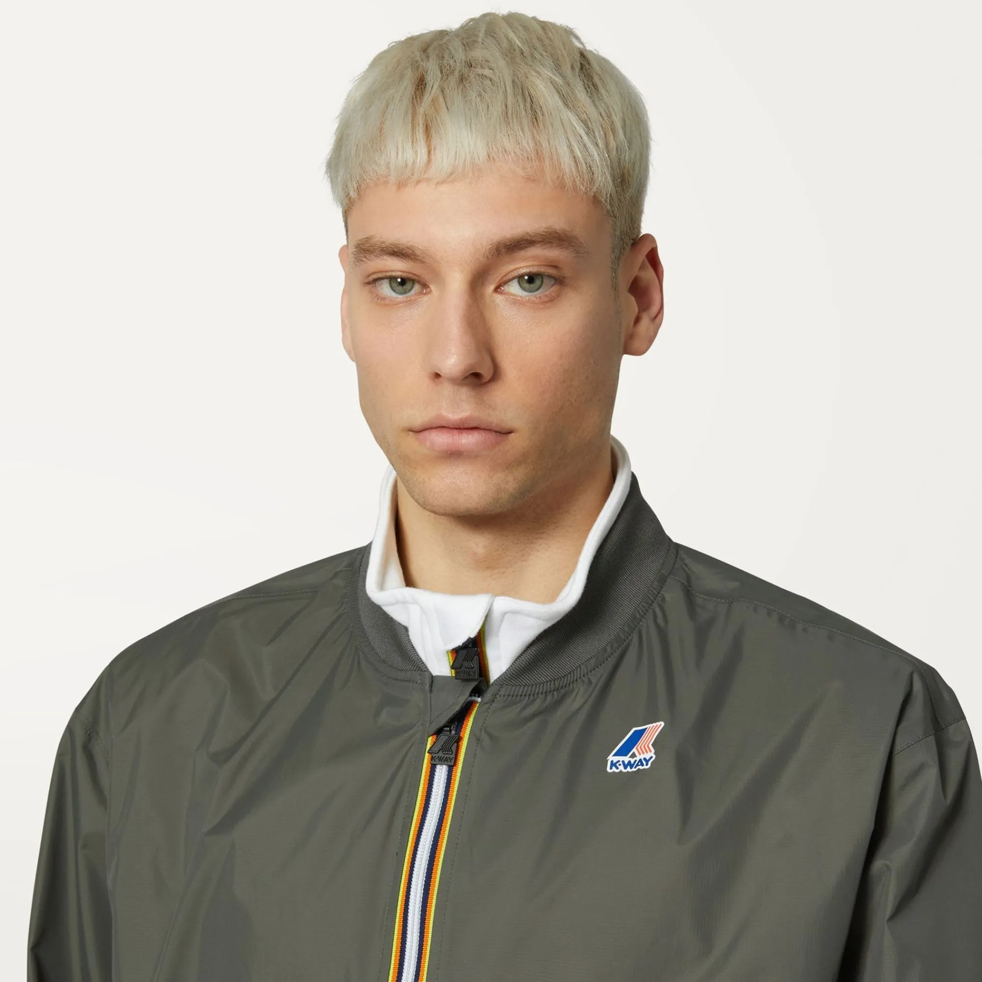 K-WAY Le Vrai 3.0 Amauren - Jackets - Short - Unisex - Green Blackish Online