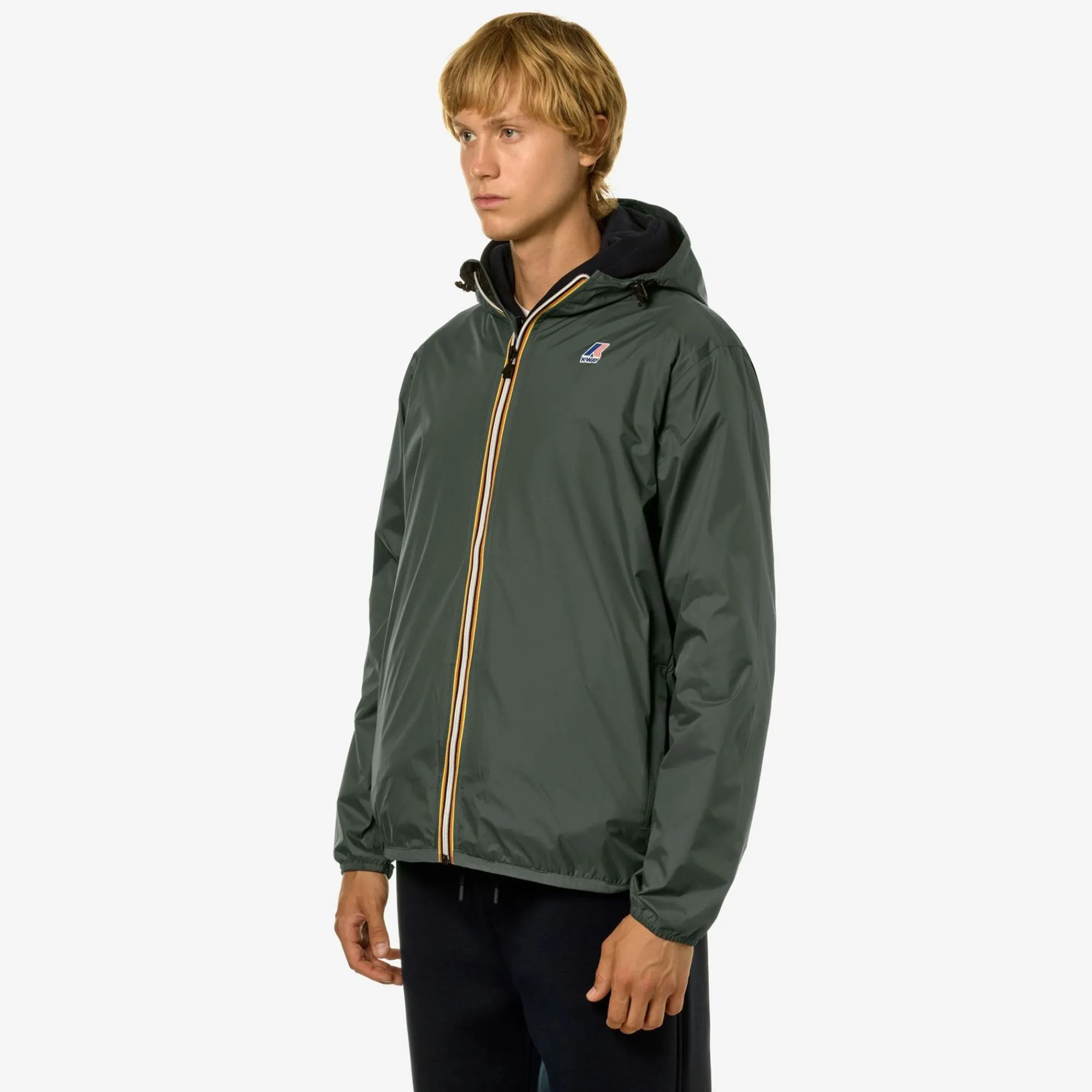 K-WAY Le Vrai 3.0 Claude - Jackets - Mid - Unisex - Green Blackish Shop