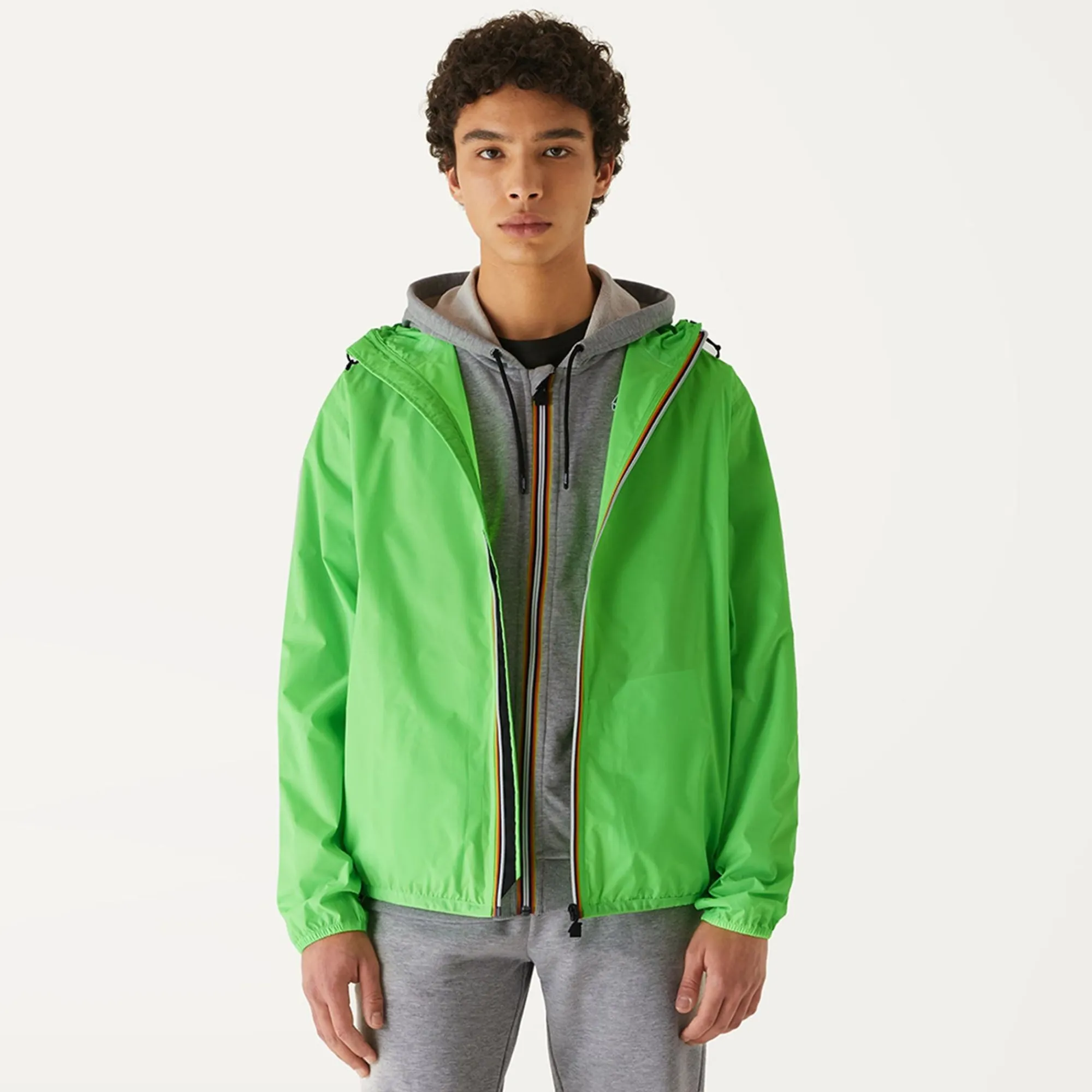 K-WAY Le Vrai 3.0 Claude - Jackets - Mid - Unisex - Green Fluo Discount