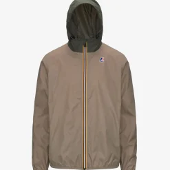 K-WAY Le Vrai 3.0 Claude - Jackets - Mid - Unisex - Beige Taupe-Green Blackish Shop