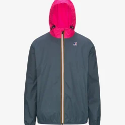 K-WAY Le Vrai 3.0 Claude - Jackets - Mid - Unisex - Grey Everest-Pink Intense Online