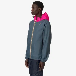 K-WAY Le Vrai 3.0 Claude - Jackets - Mid - Unisex - Grey Everest-Pink Intense Online