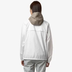 K-WAY Le Vrai 3.0 Claude - Jackets - Mid - Unisex - White-Beige Taupe Flash Sale