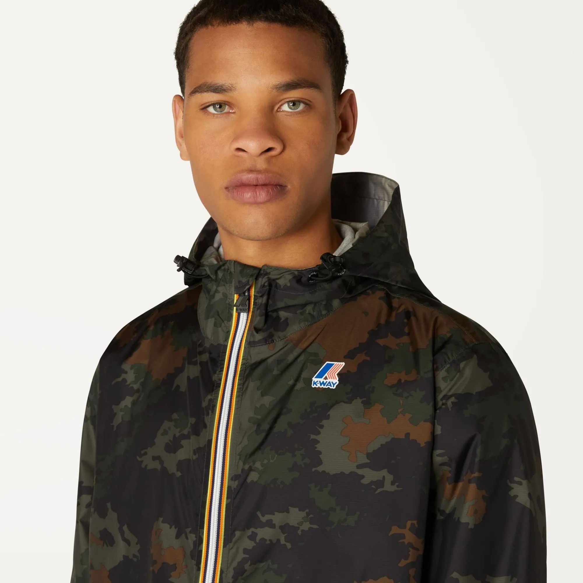 K-WAY Le Vrai 3.0 Claude Graphic - Jackets - Mid - Unisex - Dark Camouflage Cheap
