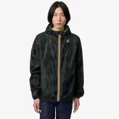 K-WAY Le Vrai 3.0 Claude Graphic - Jackets - Mid - Unisex - Camo Green Blk Best Sale