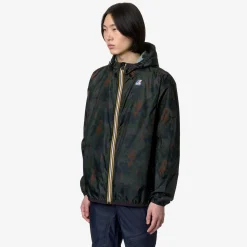 K-WAY Le Vrai 3.0 Claude Graphic - Jackets - Mid - Unisex - Camo Green Blk Best Sale