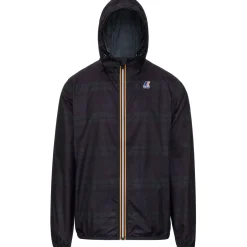 K-WAY Le Vrai 3.0 Claude Graphic - Jackets - Mid - Unisex - Tartan Blue Green Cheap