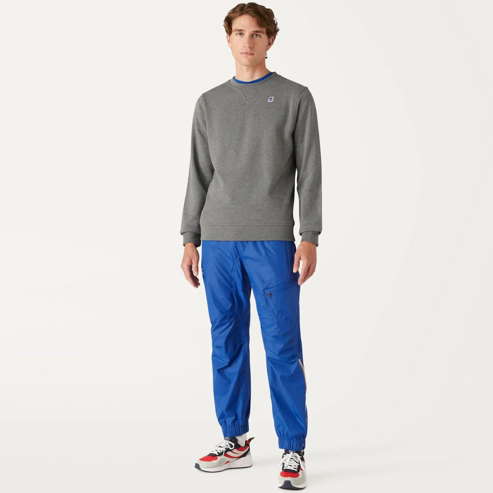 K-WAY Le Vrai 3.0 Edgard - Pants - Sport Trousers - Unisex - Blue Royal Cheap