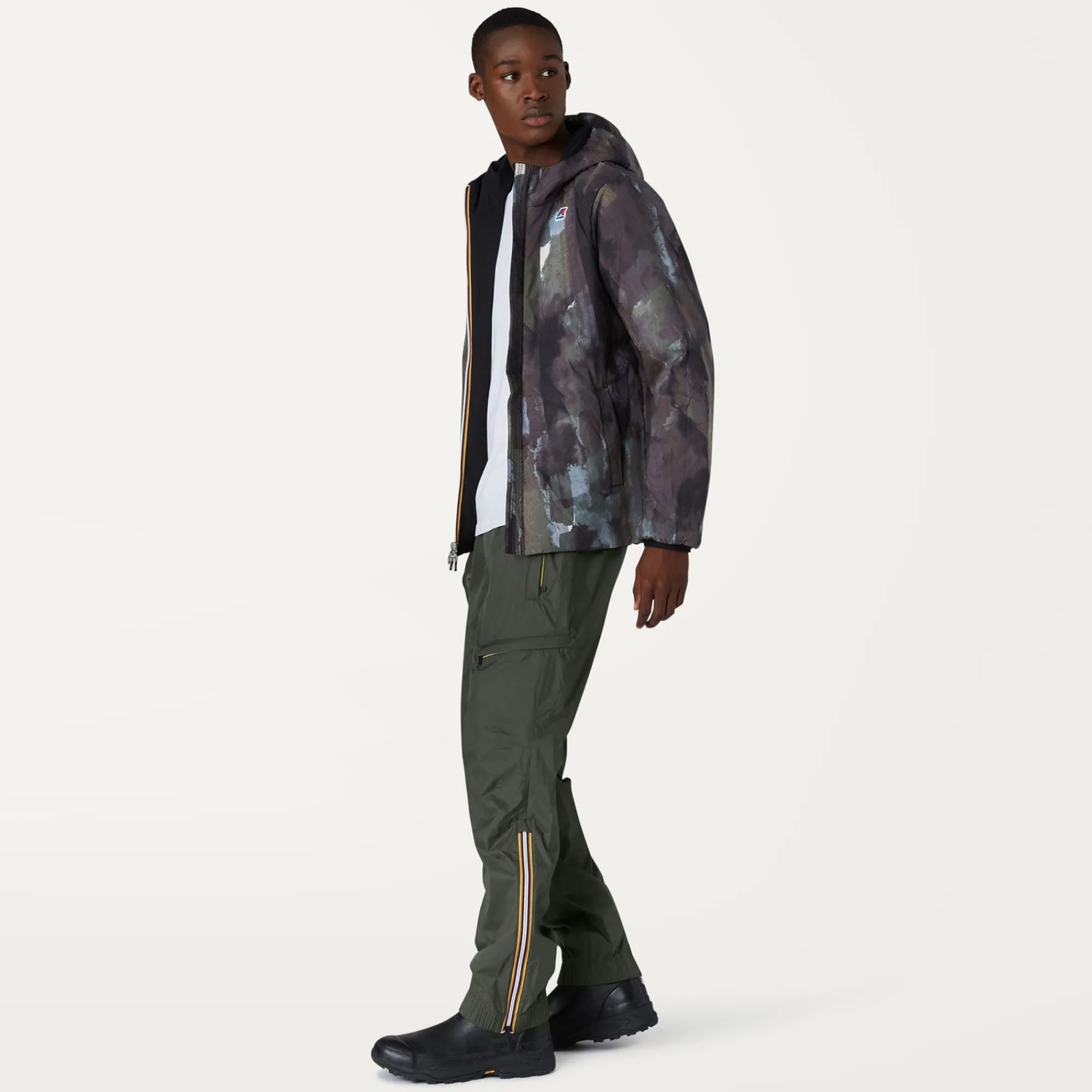 K-WAY Le Vrai 3.0 Edgard - Pants - Sport Trousers - Unisex - Black Torba Clearance