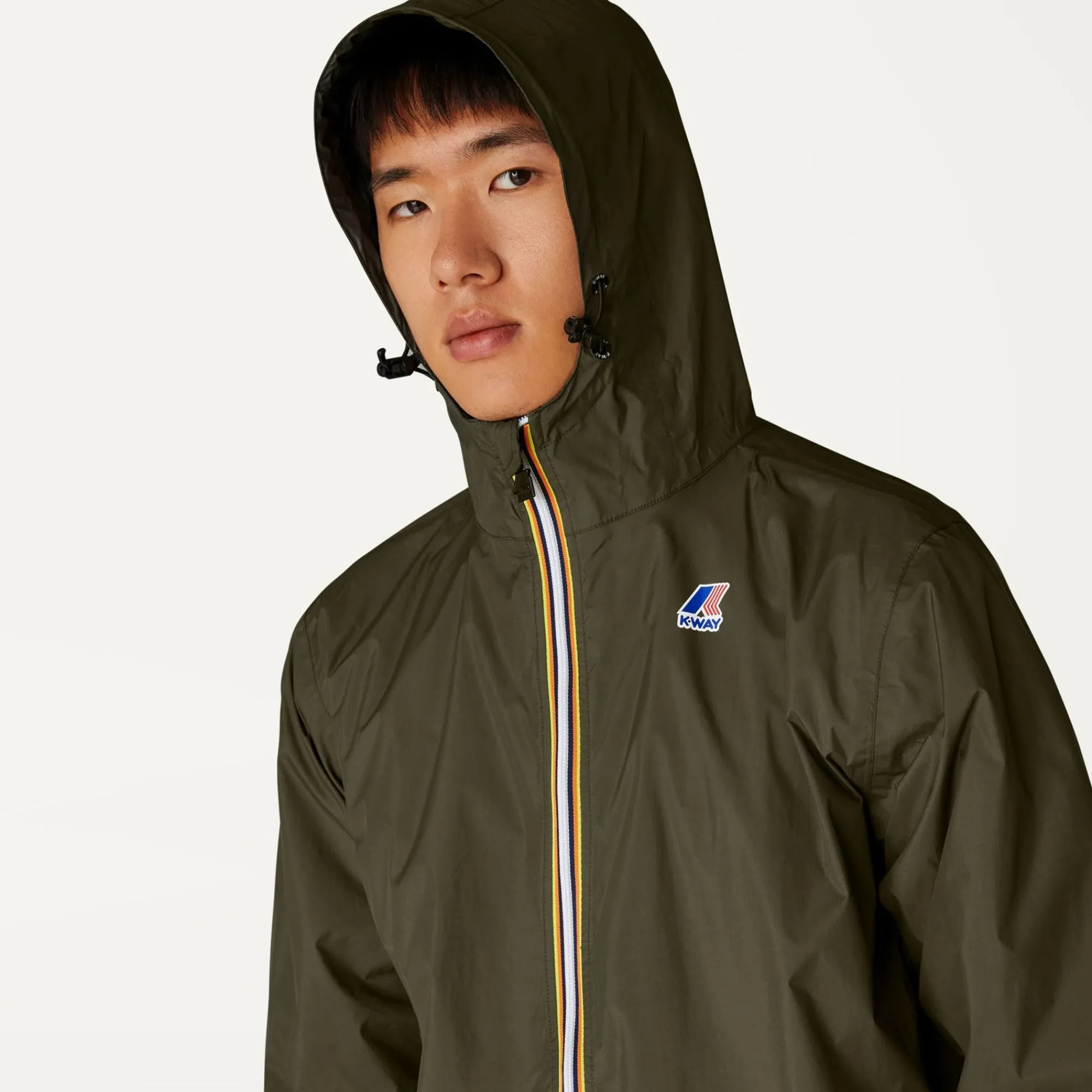 K-WAY Le Vrai 3.0 Eiffel - Jackets - Long - Unisex - Green Blackish Store