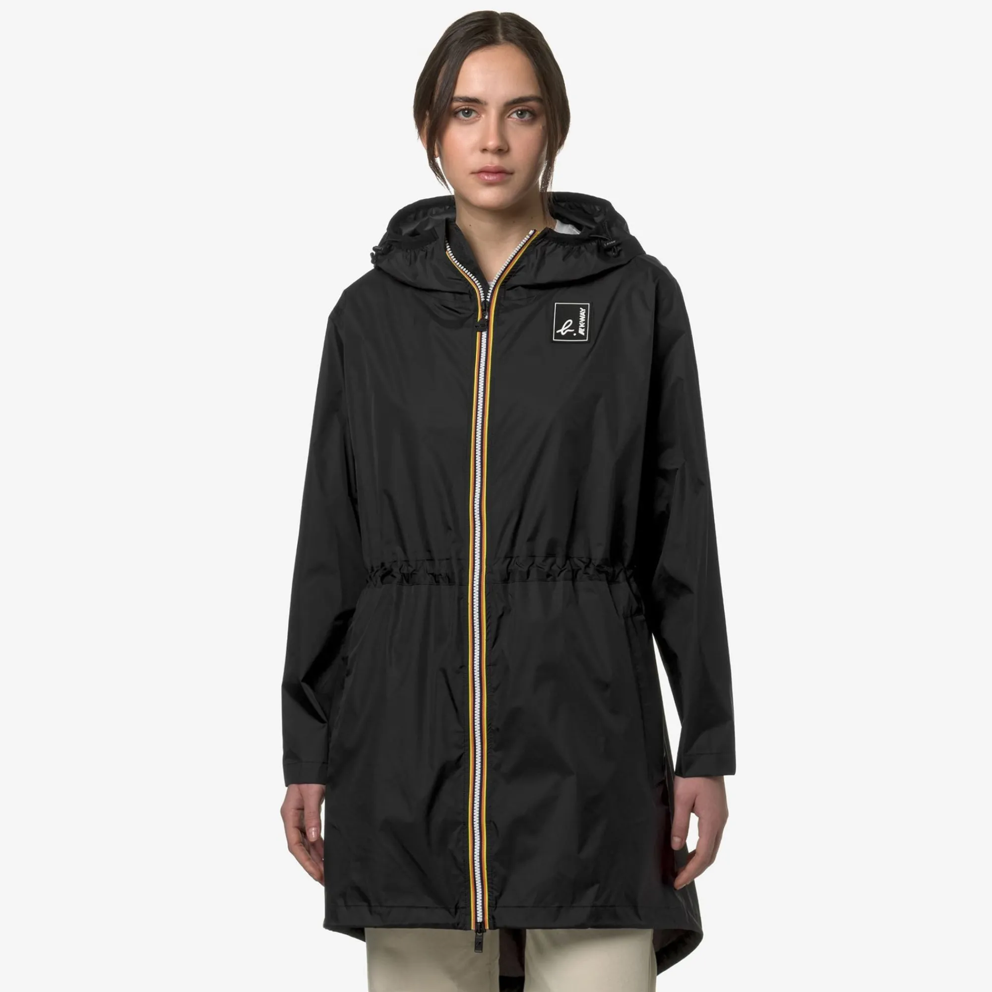 K-WAY Le Vrai 3.0 Elysee Agnes B - Jackets - 3/4 Length - Unisex - Black Pure Clearance