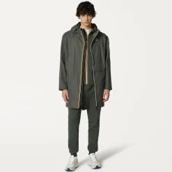 K-WAY Le Vrai 3.0 Elysees - Jackets - 3/4 Length - Unisex - Green Blackish Outlet