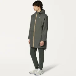 K-WAY Le Vrai 3.0 Elysees - Jackets - 3/4 Length - Unisex - Green Blackish Outlet