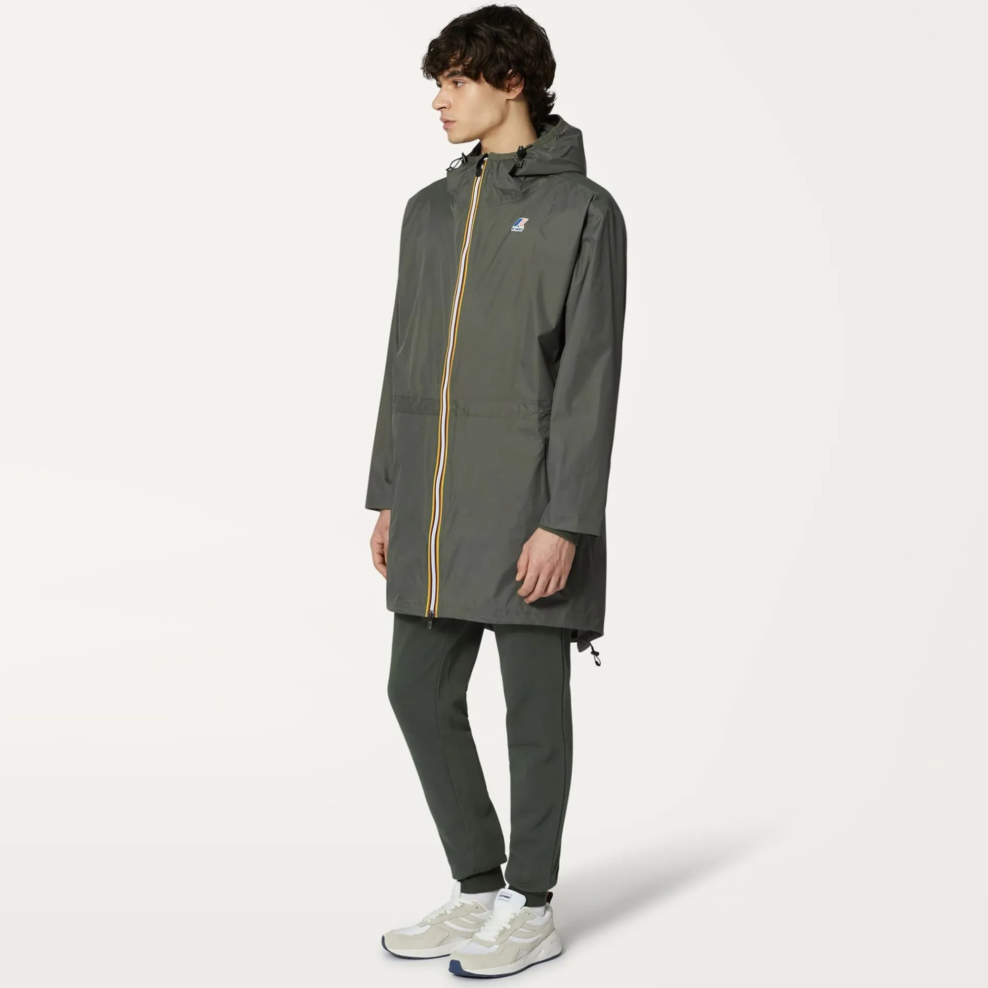 K-WAY Le Vrai 3.0 Elysees - Jackets - 3/4 Length - Unisex - Green Blackish Outlet